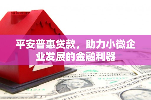 邹平平安普惠贷款，助力小微企业发展的金融利器