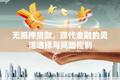 邹平无抵押贷款，现代金融的灵活选择与风险控制