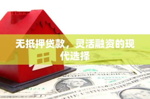 邹平无抵押贷款，灵活融资的现代选择