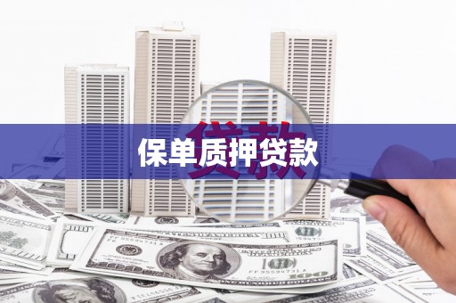 邹平保单质押贷款