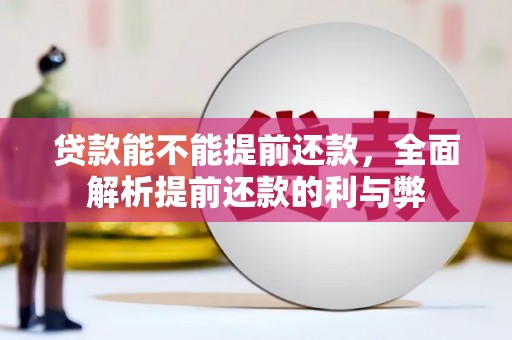 邹平贷款能不能提前还款，全面解析提前还款的利与弊