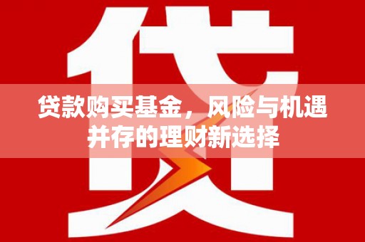 邹平贷款购买基金，风险与机遇并存的理财新选择